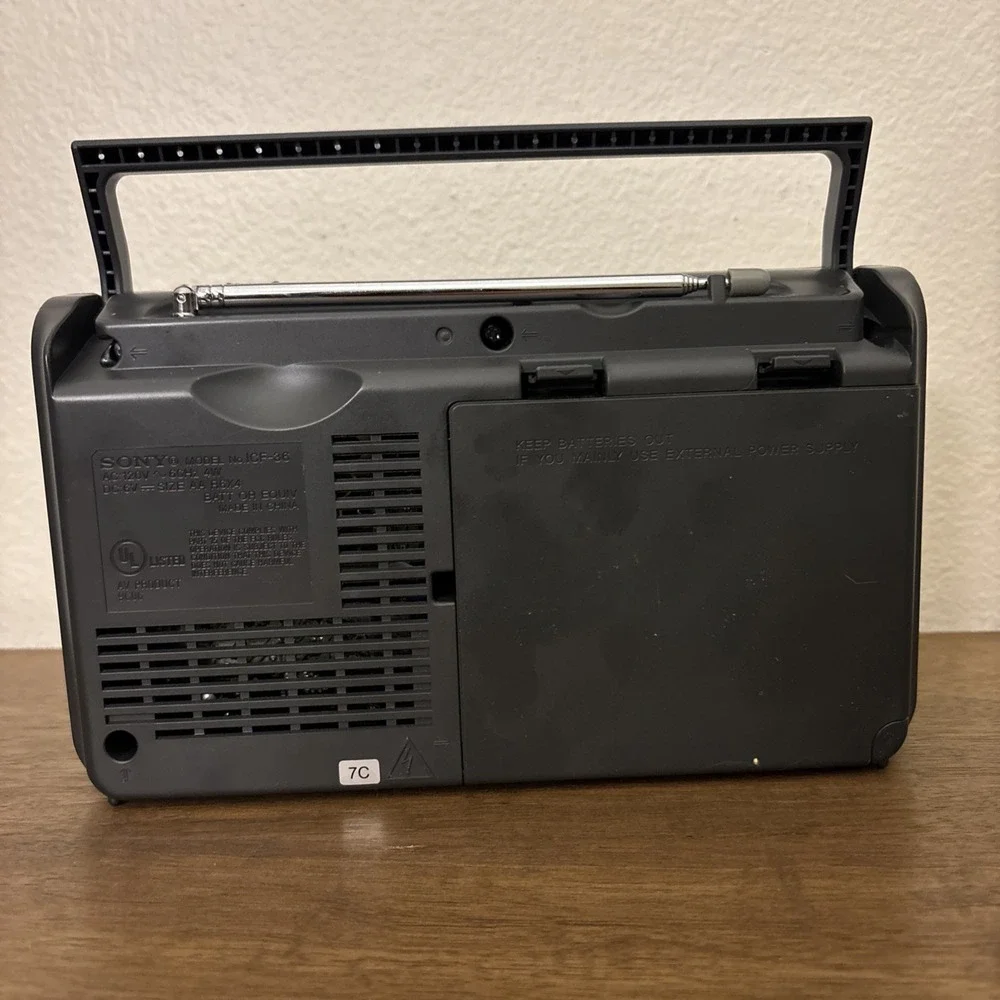 Sony IFC -36 Weather/TV/FM/AM 4 Band Radio - Tested & Works Great